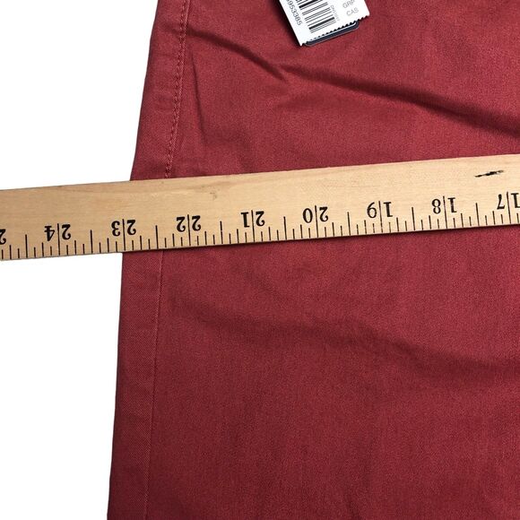 Size 40x30 Roundtree & Yorke Stretch Pants Straight Fit Casual Berry Color Denim - Picture 7 of 12